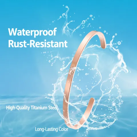 Roestvrijstalen C-Vormige Open Armring Armband Voor Vrouwen Effen Gepolijst Minimalistisch Mode Sieraden