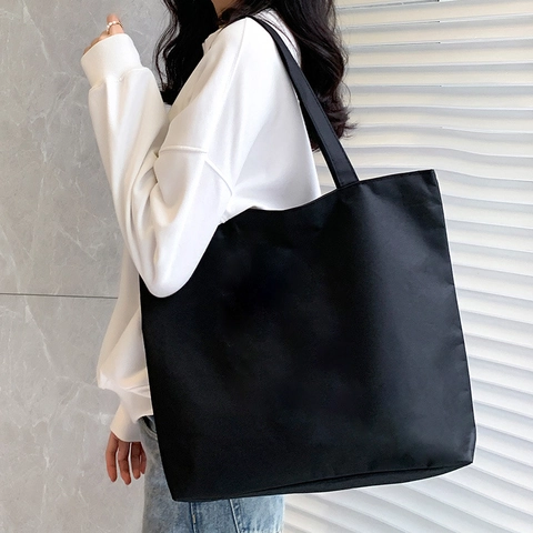 Women Large Capacity Oxford Cloth Tote Bag Printed Shoulder Handbag For School Travel Casual Daily Student Shopper Bag