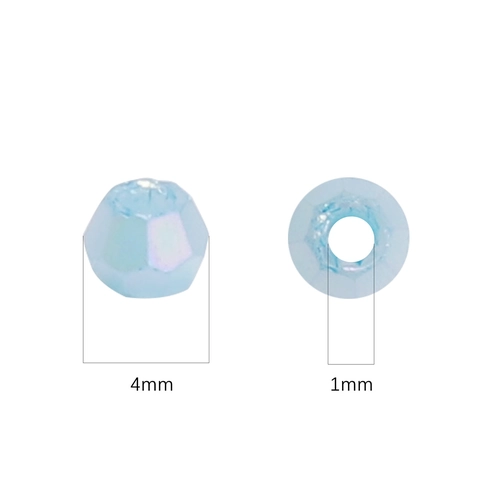 Cloud Faceted Glass Beads For DIY Jewelry Making Bracelet Necklace Crafting Bulk Loose Beads AB Rainbow Coating Sparkle Glass Beads