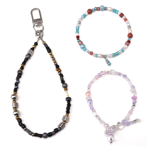 Perline di Vetro Stili Misti Materiale per Creazione Gioielli Fai-da-te per Bracciale Collana Accessorio Artigianale