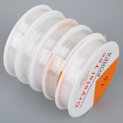 Crystal Clear Elastic String For Bracelet Jewelry Making Transparent Stretchy Thread Beading Cord For Handmade DIY Crafts