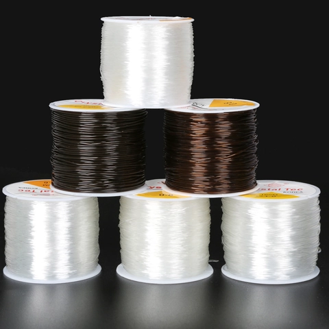 Crystal Tec Elastic Cord For Jewelry Making Clear Black Red Coffee Beading Thread For DIY Bracelet Necklace Repair String
