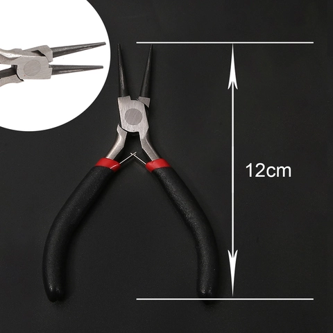 Precision Carbon Steel Pliers For Jewelry Making DIY Professional Hand Tool With Anti Slip Handle For Beading Repair