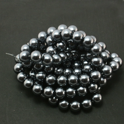 Round Glass Artificial Pearl Beads For Jewelry Making DIY Loose Spacer Beads For Necklace Bracelet Craft Accessories 4mm 6mm 8mm 10mm