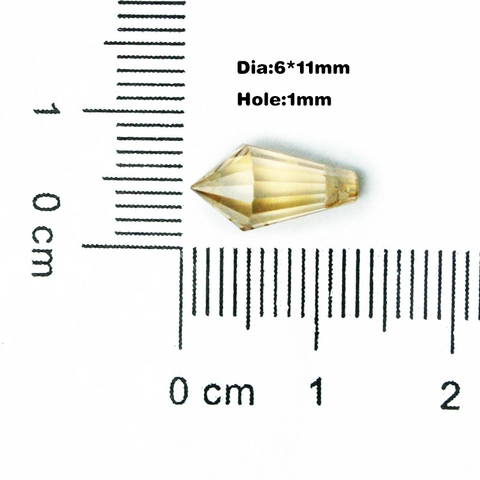 Faceted Pointed Teardrop Glass Beads For DIY Jewelry Making Handmade Earrings Bracelet Craft Electroplated Crystal Beads
