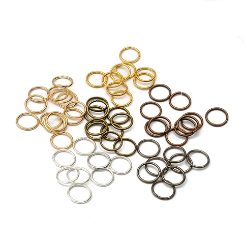 Metal Open Jump Rings For DIY Jewelry Making Findings Connector Rings 3-20mm Gold Silver Plated Iron Split Rings Materials