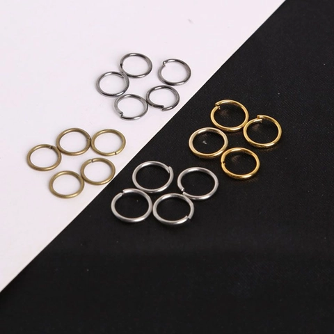 Metal Open Jump Rings For DIY Jewelry Making Findings Connector Rings 3-20mm Gold Silver Plated Iron Split Rings Materials