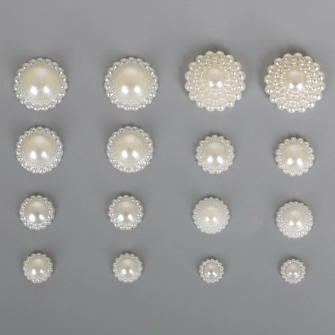 ABS Artificial Pearl Flower Butterfly DIY Craft Materials For Kids Hair Accessories Jewelry Making Handmade Ornament Components
