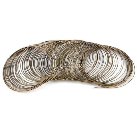 DIY Jewelry Making Memory Steel Wire Bracelet Loops For Necklace Handcrafted Jewelry Findings Accessories Round Wire Loops