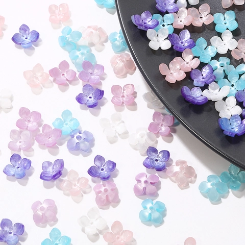 Acetate Sakura Flower Petal Charms Faux Shell Texture DIY Ancient Style Hairpin Making Material Elegant Handmade Jewelry Findings