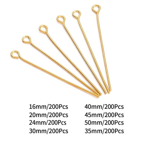Alloy Eye Pins Jewelry Making Findings DIY Earrings Supplies Metal Connecting Pins Head Pins Components Jewelry Crafts