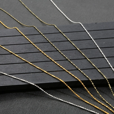 Iron Bamboo Ball And Bar Chain Electroplated Metal Link For Ancient Chinese Hair Accessories DIY Jewelry Craft Supplies