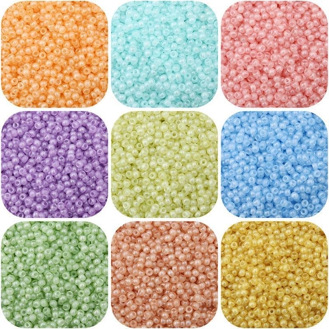 Glazen Kralen Faux Jade Crèmekleur Voor DIY Sieraden Maken Armband Ketting Accessoires Ronde Losse Kralen Voor Handwerk