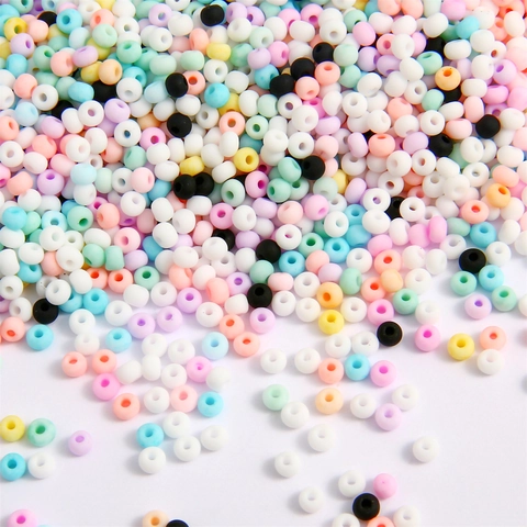 Matte Mattierte Glas-Samenperlen Lose Perlen Für DIY Armband Halskette Ohrringe Schmuckherstellung Macaron Mischfarben Runde Perlen