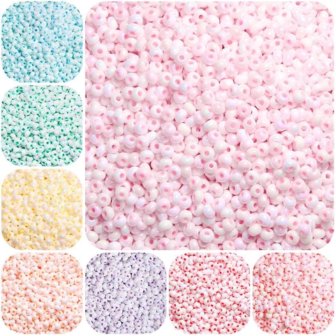 Irillerende Glazen Kralen Macaron Effen Kleur Losse Tussenkralen Voor DIY Sieraden Armband Ketting Handgemaakte Knutselbenodigdheden
