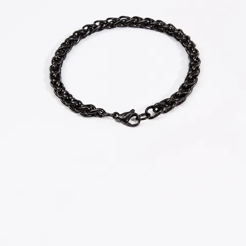 Titanium Steel Dragon Bone Chain Bracelet For Men Women Minimalist 6mm Wheat Chain Fashion Jewelry Gold Silver Black Bracelet