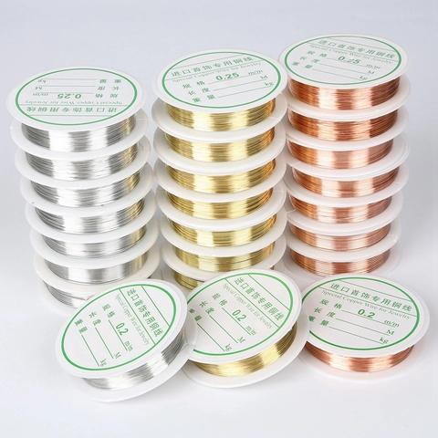 Professional Electroplated Copper Jewelry Wire For DIY Handmade Crafts Earrings Hairpins Accessory Multi Colors Quality Materials