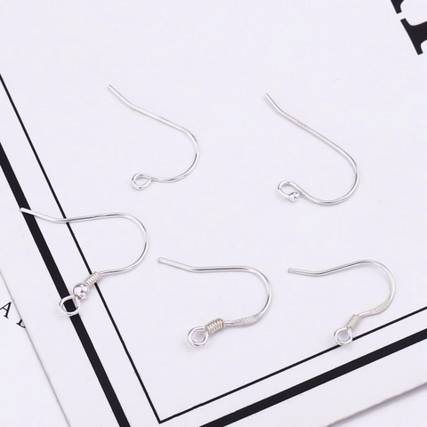 Crochets d'Oreilles en Argent Sterling 925 Crochets de Poisson Fils d'Oreilles en Forme de U Pour la Fabrication de Bijoux