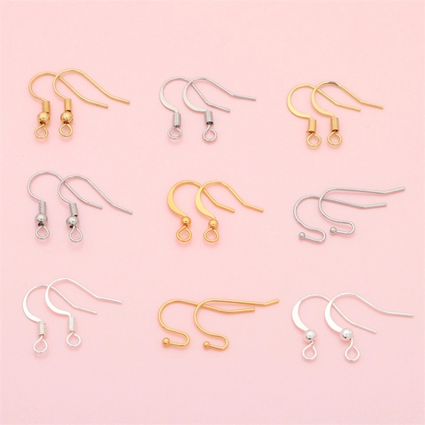 Copper Plated 14K 18K Gold Silver French Earring Hooks For DIY Jewelry Making Accessories Handcrafted Earwires Supplies