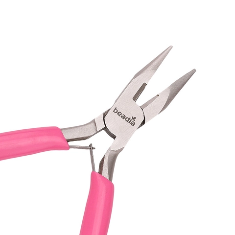 Professional Pink Jewelry Pliers Manual DIY Beading Tools Mini Portable Needle Round Nose Cutting Pliers For Women Craft