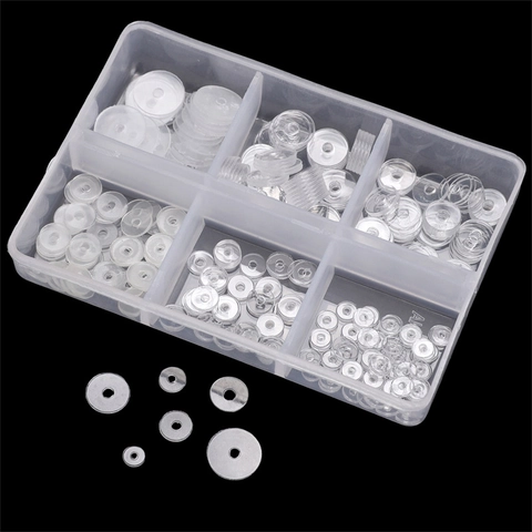 Transparent Plastic Round Spacers Gaskets Clear Resin Washers For DIY Jewelry Making Bracelet Components Findings
