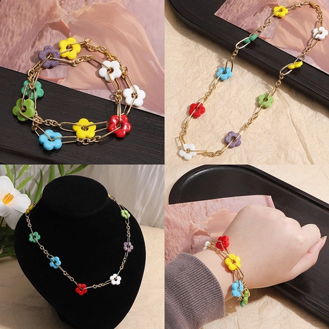 Retro Blume Lampenarbeit Glasperlen Großes Loch Lose Abstandsperlen Für DIY Schmuckherstellung Armband Halskette Damen