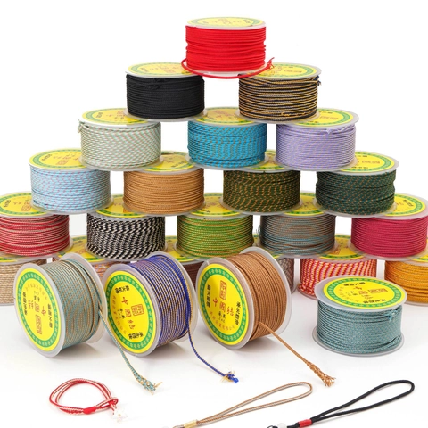 Nylon Braided Cord DIY Jewelry Making Material Chinese Knot String For Bracelet Necklace Pendant Hand-woven Accessory