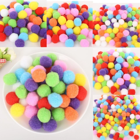 Pompon in Morbido Feltro Colorato per Lavoretti Fai-da-te Creativi Decorazioni Natalizie Accessori per Abbigliamento Materiali Manuali per Bambini