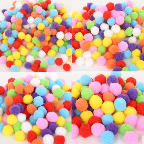 Pompon in Morbido Feltro Colorato per Lavoretti Fai-da-te Creativi Decorazioni Natalizie Accessori per Abbigliamento Materiali Manuali per Bambini