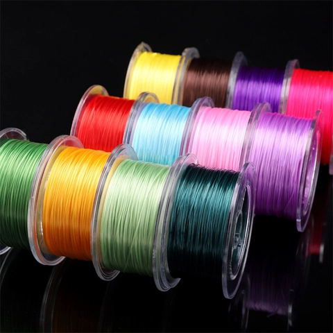 Flat Elastic Crystal Cord For Jewelry Making Beading DIY Bracelet Necklace Handmade Craft Stretch String With Storage Box