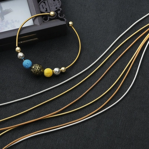 Accessori per Gioielli Fai da Te Catena a Molla in Ferro Filo Metallico per Collana Fermaglio Bracciale Oro Argento