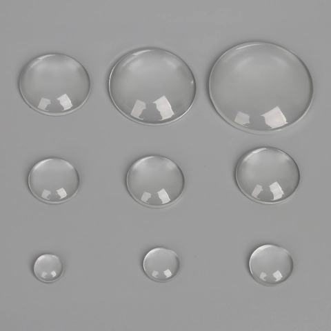 Clear Glass Cabochon Flat Back Domed Transparent Round Oval Square Crystal Patch For DIY Necklace Pendant Jewelry Making
