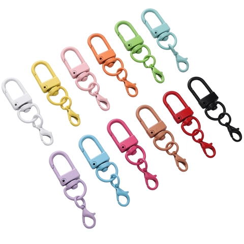 Kleurrijke Legering Draaibare Kreeft Sluiting Sleutelhanger Haken DIY Handgemaakte Telefoonketting Decoratie Metaal Hardware