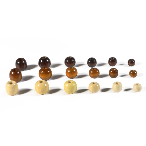 Perles en Bois à Grand Trou Laquées Perles en Bois en Vrac pour Création de Bijoux DIY Artisanat Accessoires de Broches à Cheveux Entretoises en Bois