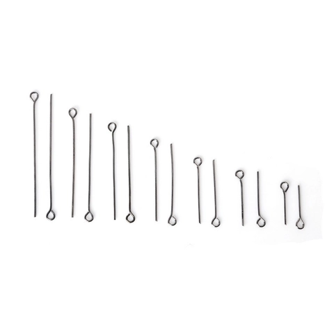 Metal Eye Pins For Jewelry Making DIY Findings Components For Earrings Bracelets Necklaces Gold Silver Rose Gold Bronze