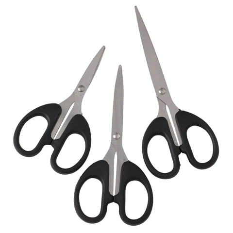 Multi Purpose Stainless Steel Scissors With Ergonomic Handle Sharp Blade Office Craft Tool For Paper Cutting Sewing Home School