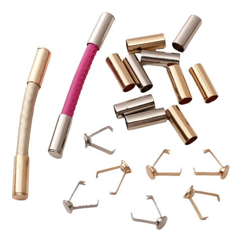 Metall Kordelenden Für Hoodies Hüte Kordelzug Verschluss Clips Runde Zylinder Endkappen Für DIY Schmuckherstellung Bekleidungszubehör Galvanisiertes Finish