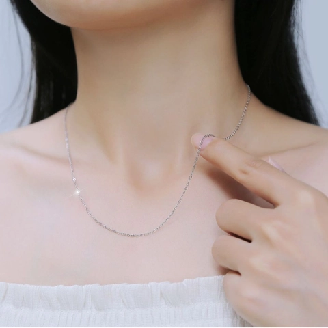 925 Sterling Silver Chain Necklace For Women Men Gold Rose Gold Plated Rope Cable Twist Chain Minimalist Jewelry Accessory