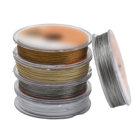 Color Preserving Stainless Steel Jewelry Wire For Beading Handcrafted Bracelet Making Craft Cord For DIY Jewelry Findings