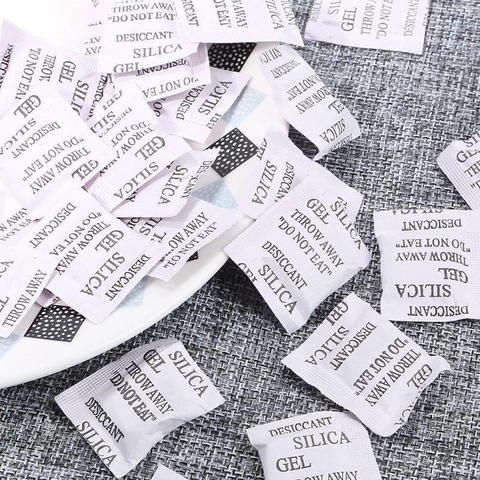 Bolsas Desecantes de Gel de Sílice Blanco Absorbente de Humedad para Joyería Almacenamiento de Accesorios Deshumidificador