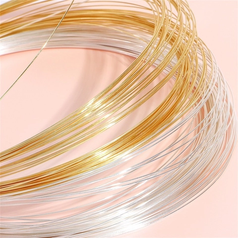14K Gold And Silver Plated Copper Wire For Handmade Jewelry Making Beading DIY Crafts Durable Tarnish Resistant Wire