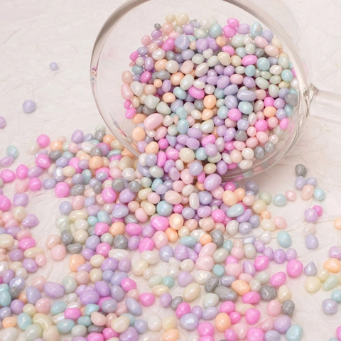 Unregelmäßige Glasperlen Kleine Kieselsteine Macaron Farben Für DIY Handyhülle Nagelkunst Schmuckherstellung Dekoration