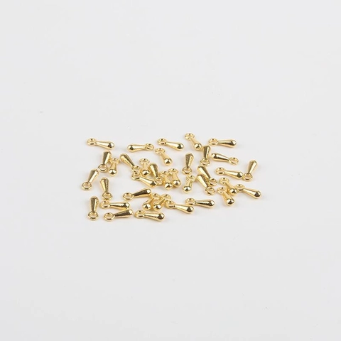 Legierung Tropfen Anhänger Wassertropfen Charms Für DIY Schmuckherstellung Gold Silber Plattiert Halskette Armband Komponenten Poliertes Handwerk Zubehör