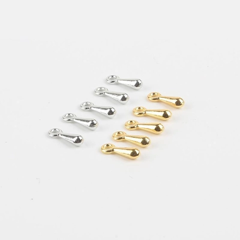 Legierung Tropfen Anhänger Wassertropfen Charms Für DIY Schmuckherstellung Gold Silber Plattiert Halskette Armband Komponenten Poliertes Handwerk Zubehör