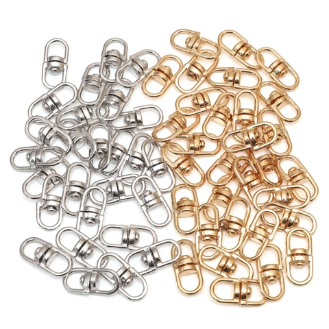 Alloy 8-Shaped Rotating Swivel Buckles Connectors For DIY Jewelry Making Keychain Bag Accessories Universal Metal Clips