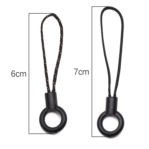 Nylon Woven Phone Strap Keychain With Plastic Ring Minimalist Anti-Lost Bag Charm Accessory For Women Men DIY Jewelry