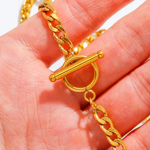 Edelstahl Knebelverschluss Rund OT Schnalle Schmuckzubehör Für DIY Halskette Armband Verbindung Zubehör