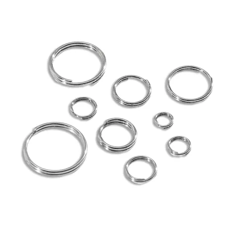 Stainless Steel Split Rings Double Loop Jump Rings Jewelry Making Finding DIY Accessories Keychain Connector Rings