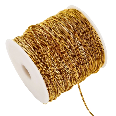 Edelstahl Boxkette Für DIY Schmuckherstellung Halsketten Armbänder Zubehör Minimalistische Quadratische Gliederkette Bastelbedarf