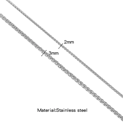 Roestvrij Stalen Tarwe Spiga Ketting Voor DIY Sieraden Maken Goud Zilver Vergulde Metalen Schakelketting Voor Ketting Armband